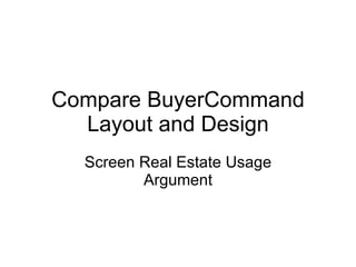 Shop eBay More Effectively with BuyerCommand Screen Resolution Utilization Argument 