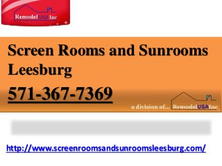 http://www.screenroomsandsunroomsleesburg.com/
Screen Rooms and Sunrooms
Leesburg
571-367-7369
 