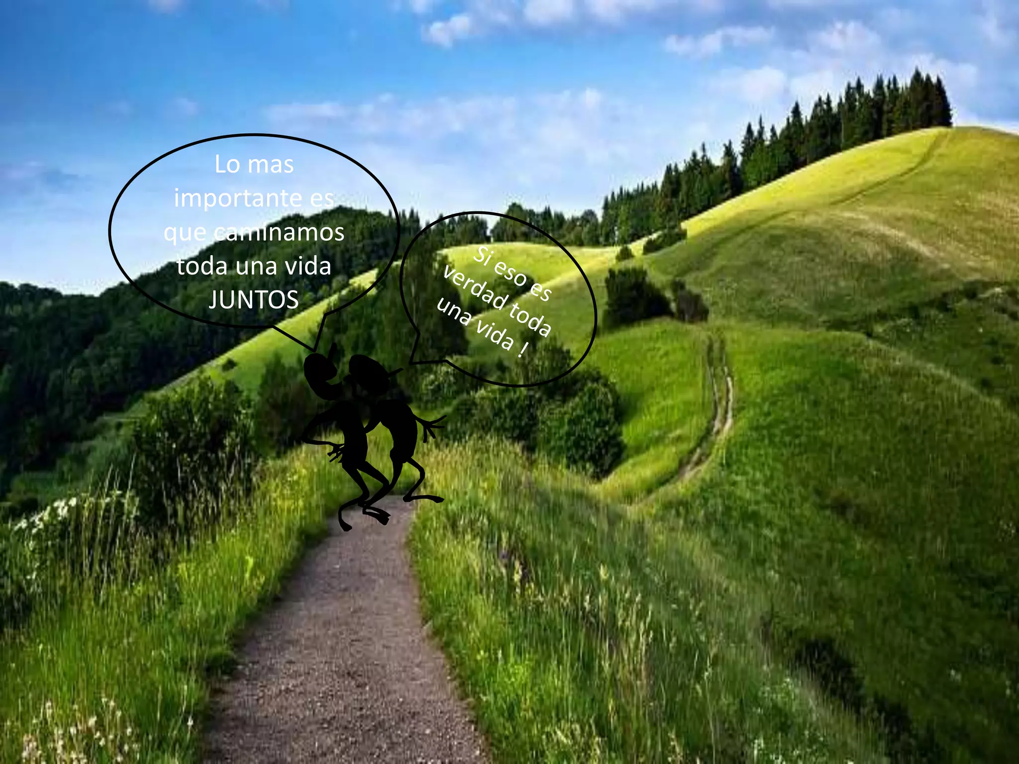 Lo mas
importante es
que caminamos
toda una vida
JUNTOS
