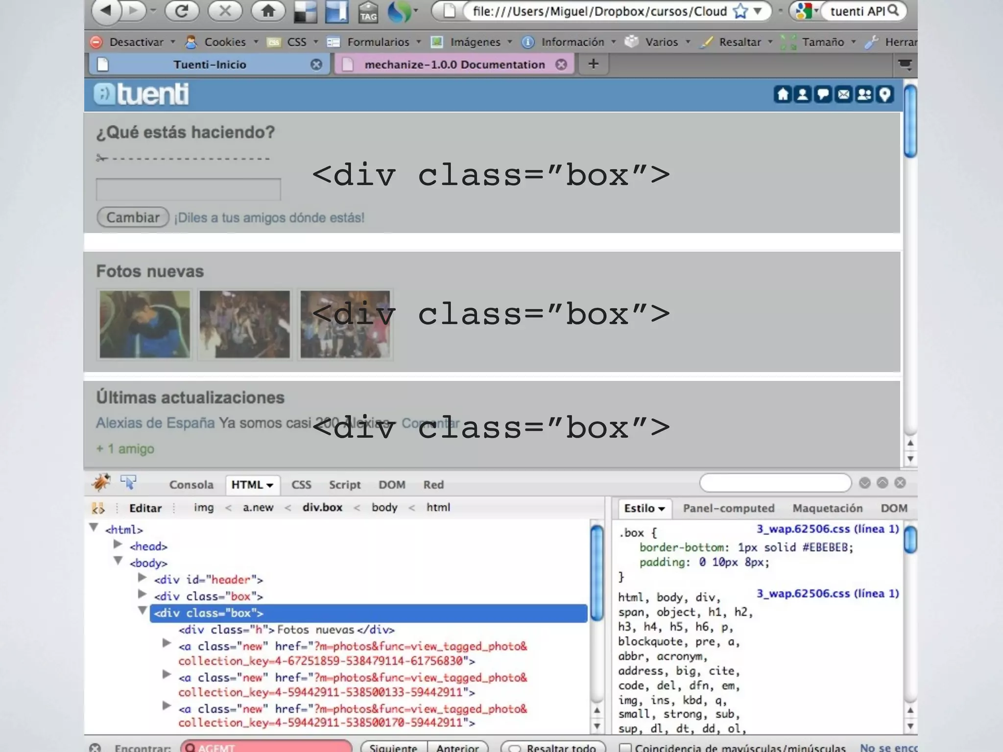 <div class=”box”>


<div class=”box”>


<div class=”box”>
 