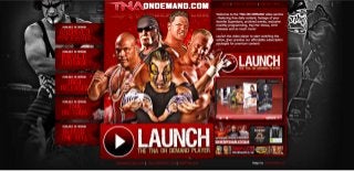 TNAOnDemand.com Website Layout - Pro Wrestling