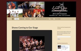 Lock One Community Arts Website
