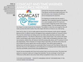 Comcast/TWC Merger