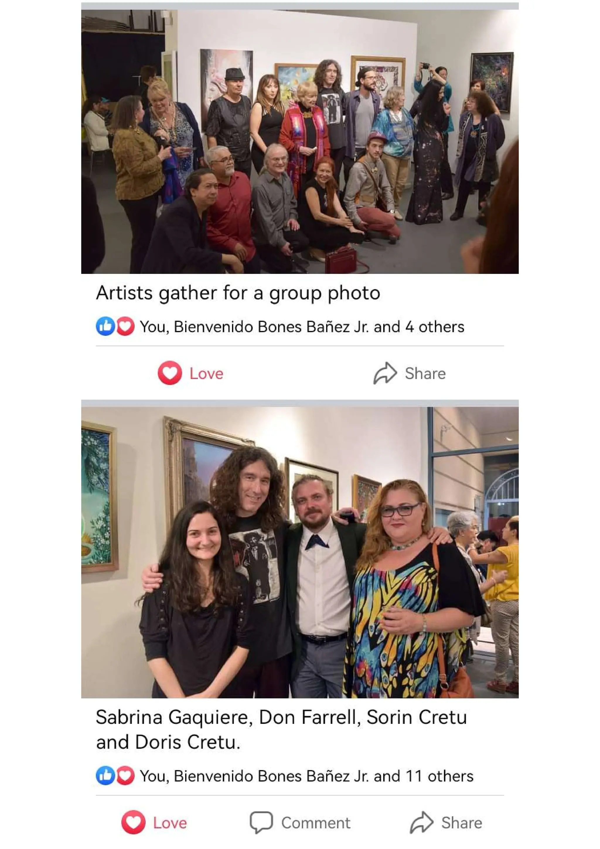 Visionaries Alchemy 2017, Olga Spiegel, Miguel Tio, France Garrido and Bienvenido Bones Bañez Jr. New York Art World Historical from Society Art of Imagination