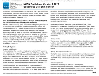 Squamous cell carcinoma (NCCN guidelines) | PDF