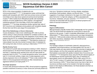 Squamous cell carcinoma (NCCN guidelines) | PDF