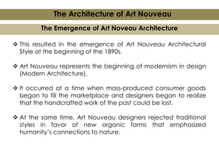 Exploring Art Nouveau: The Birth of Modern Architecture and Design | PDF