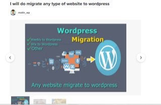 I will do migrate any type of website to wordpress
