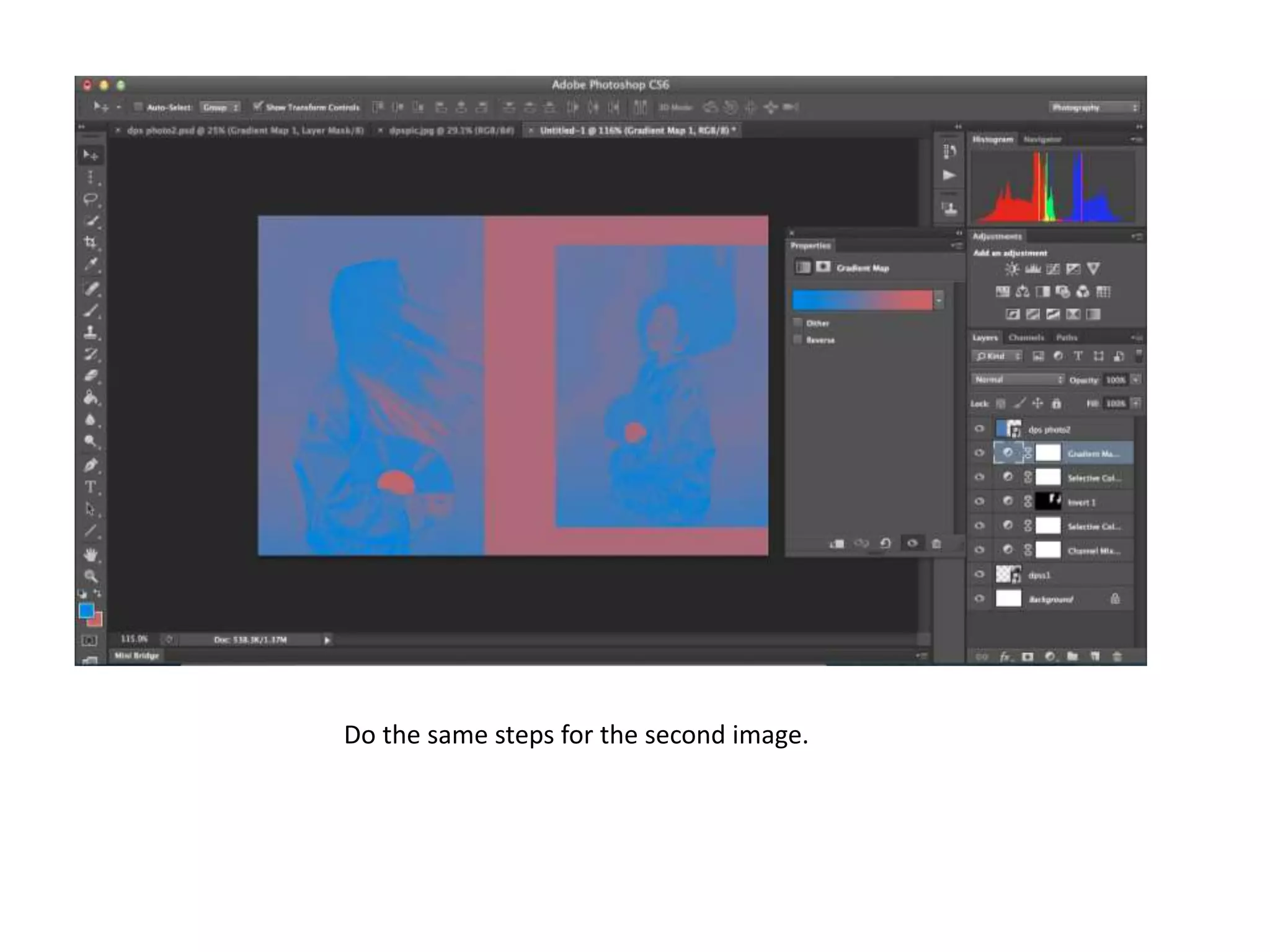 Do the same steps for the second image.
 