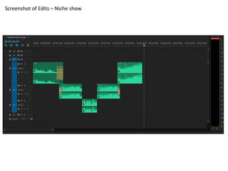 Screenshot of Edits – Niche show
 