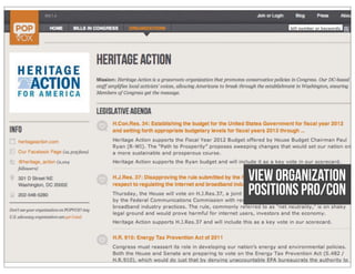 View Organization
positions pro/con
 