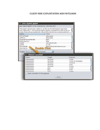 Client-side exploitation and payloads
 