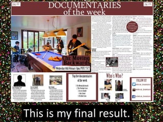 This is my final result. 
