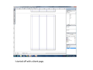 I started off with a blank page. 
 
