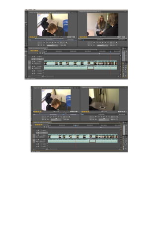 Screenshots of editing