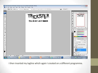 Screenshots of first poster draft | PPTX