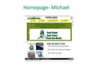 Homepage- Michael
 