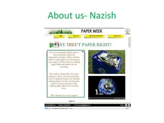 About us- Nazish
 