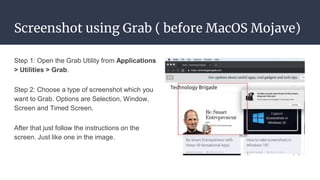 how to take a screenshot on mac mojave