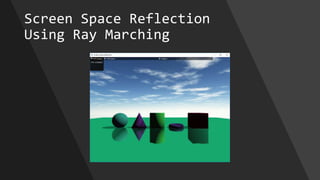 Screen Space Reflection
Using Ray Marching
 