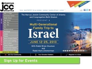 Sign Up for Events
 