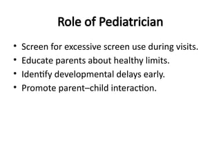 Impact of Screen Time on Child Development: Risks and Guidelines | PPTX