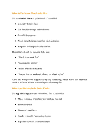Screen Time Limits vs App Blocking: Which One Builds Better Habits? | PDF