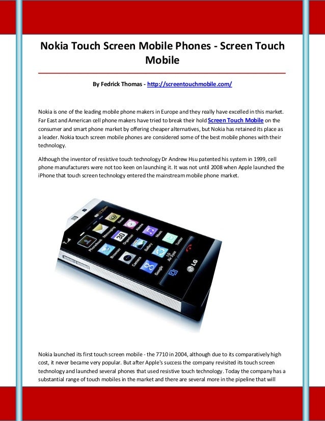 folding screen touch mobile