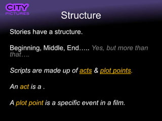 Screen writing narrative structure | PPTX