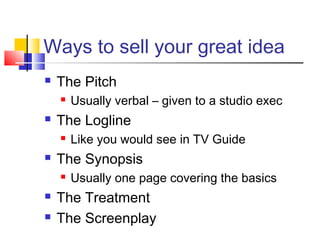 Screenwriting - How to Write a Blockbuster | PPT