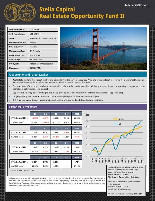 Stella Capital Real Estate Opportunity Fund 2