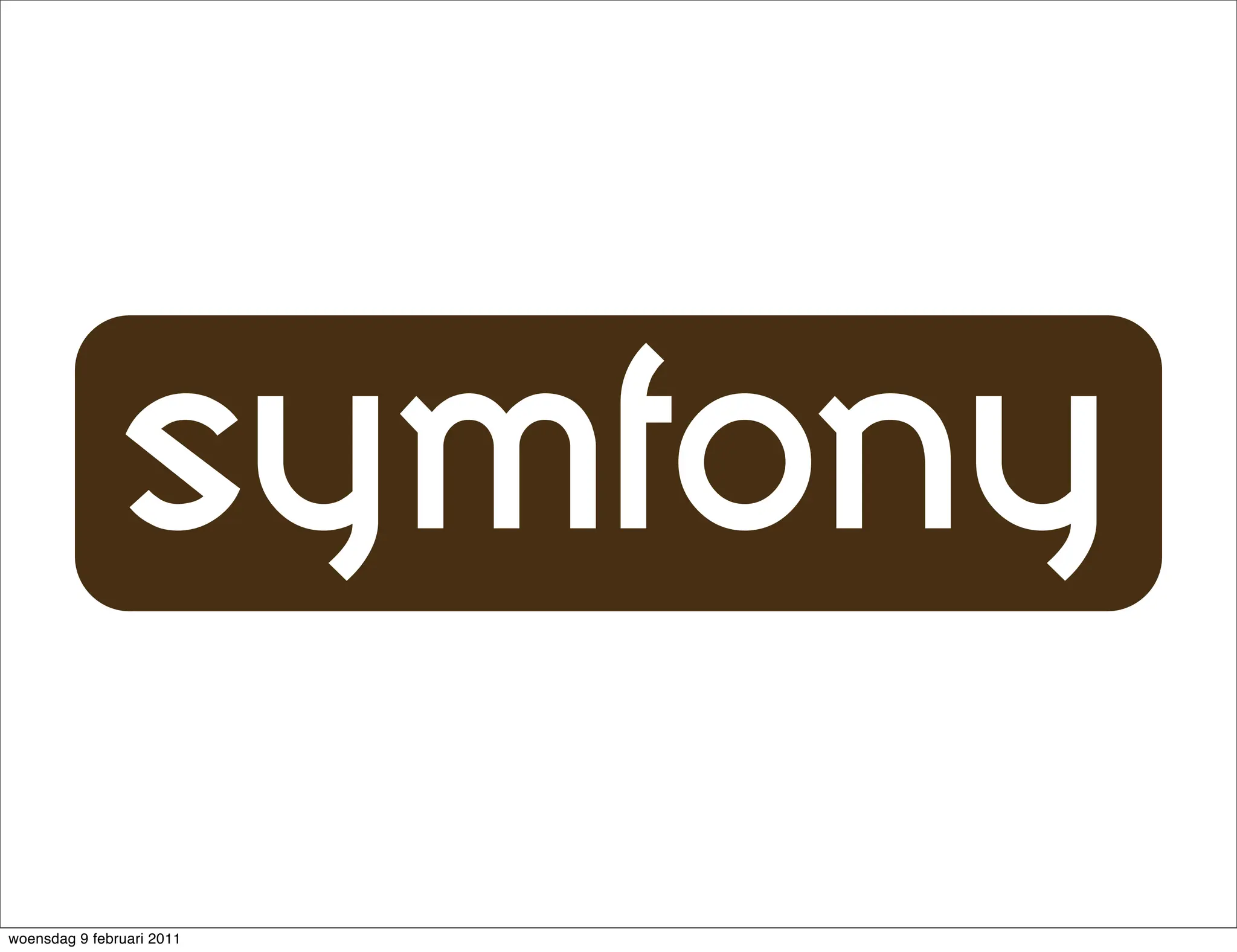 woensdag 9 februari 2011
 