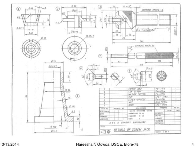 Assembly of screw jack