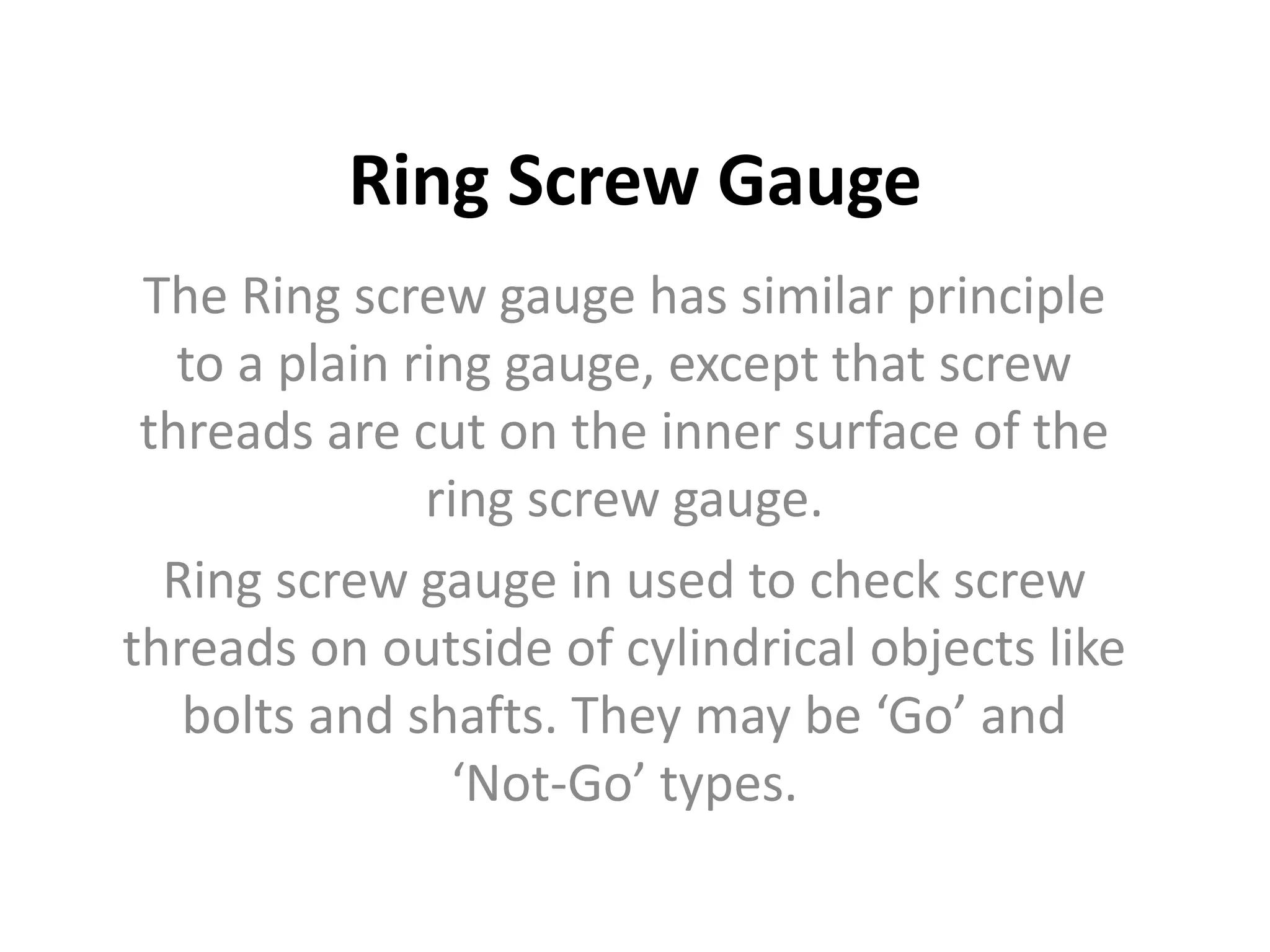 Screw metrology | PPTX