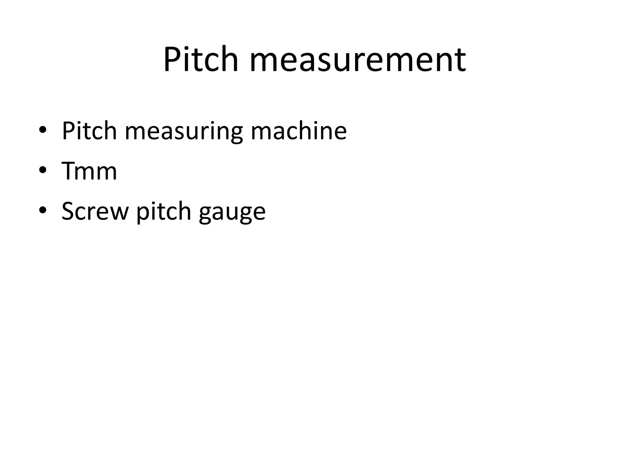 Screw metrology | PPTX
