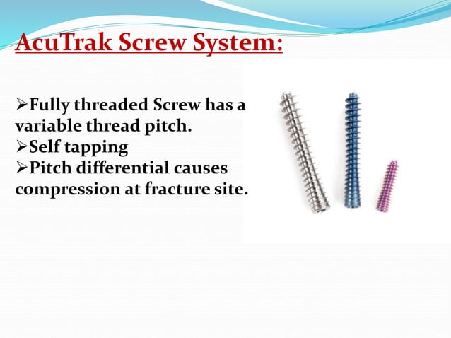 SCREWS in orthopaedic surgery.pptx | Needlework | Arts and Crafts
