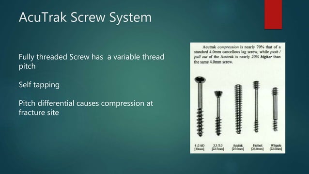 Basics of Screws in Orthopedics | PPTX