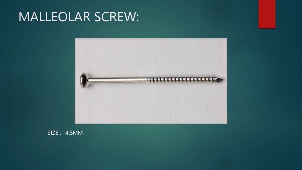 Basics of Screws in Orthopedics