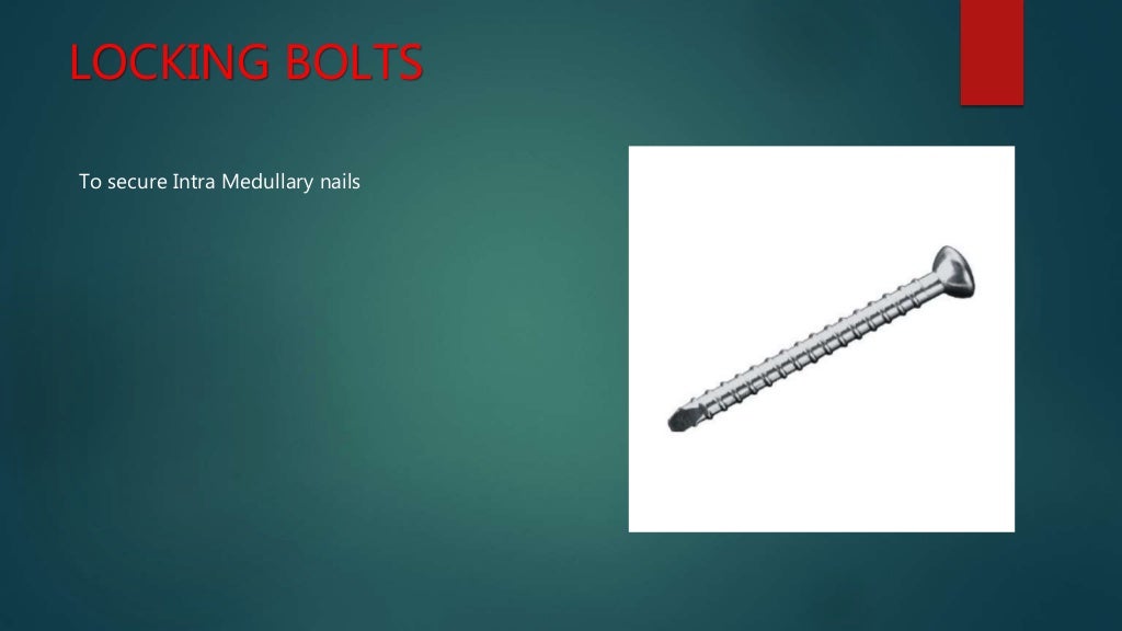 Basics of Screws in Orthopedics