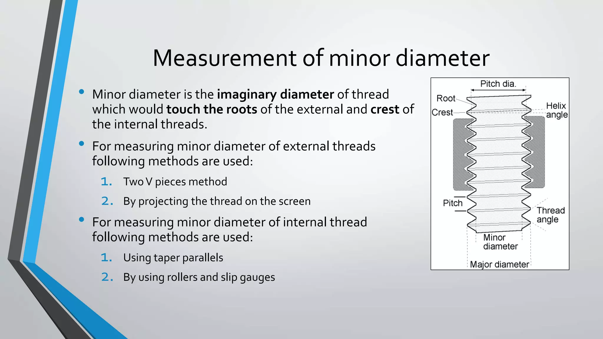 Screw thread measurement | PPTX