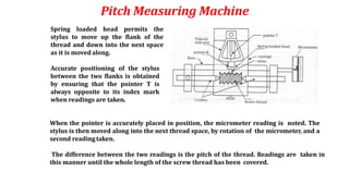 Screw thread measurements | PPTX