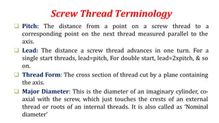Screw thread measurements | PPTX