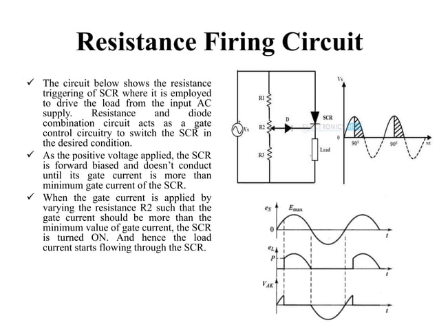 Scr firing circuits