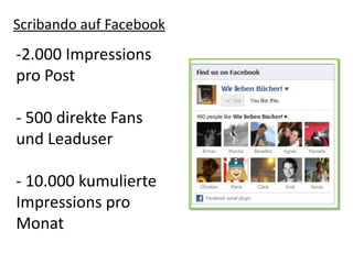Scribando auf Facebook2.000 Impressions pro Post