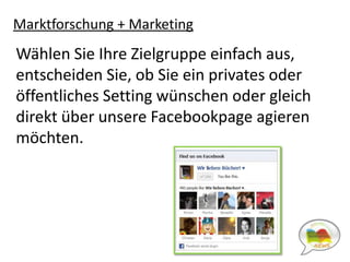 Marktforschung + MarketingZusätzlich bieten wir jedem zu günstigen Konditionen an, Bücher am Markt vorabzutesten und wertvolles Feedback einzuholen.Dabei können Sie mit bis zu 500 Lead-Usern zusammenarbeiten.