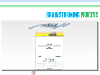 BRAINSTORMING PROCESS
 