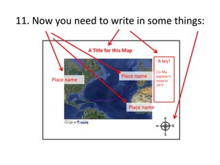 Scribble maps for explorers project | PPTX