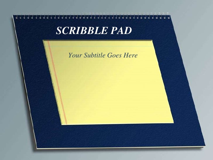 Scribble Pad Design Template