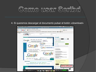 4. Si queremos descargar el documento pulsar el botón «download»
 