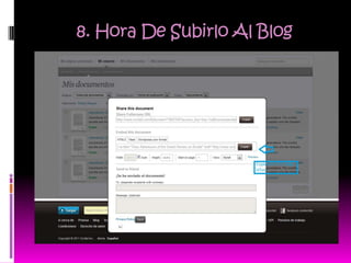 8. Hora De Subirlo Al Blog
 